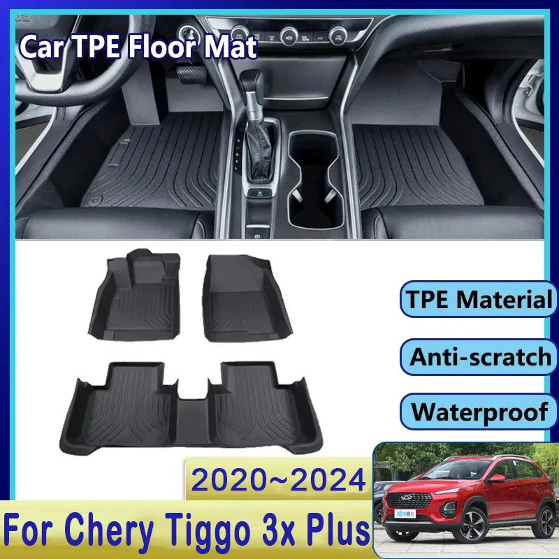 

Car Floor Mats For Chery Tiggo 3x Plus Tiggo 2 Pro 2020 2021 2022 2023 2024 Anti-dirty Foot Carpets Floor Cover Auto Accessories