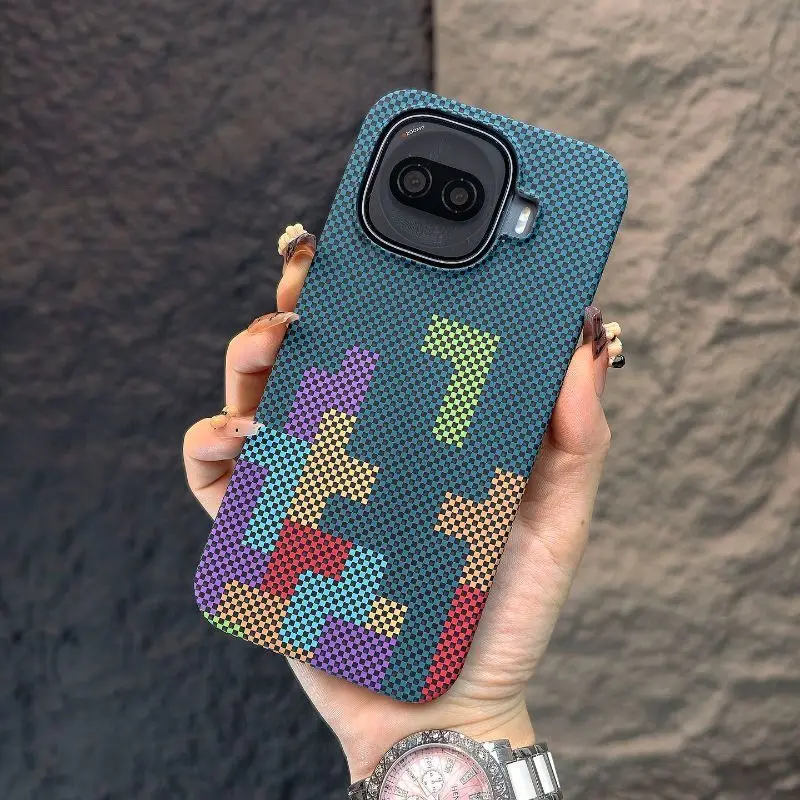 Fashion Painted Skin-Friendly Carbon Fiber Textured Shockproof Phone Case