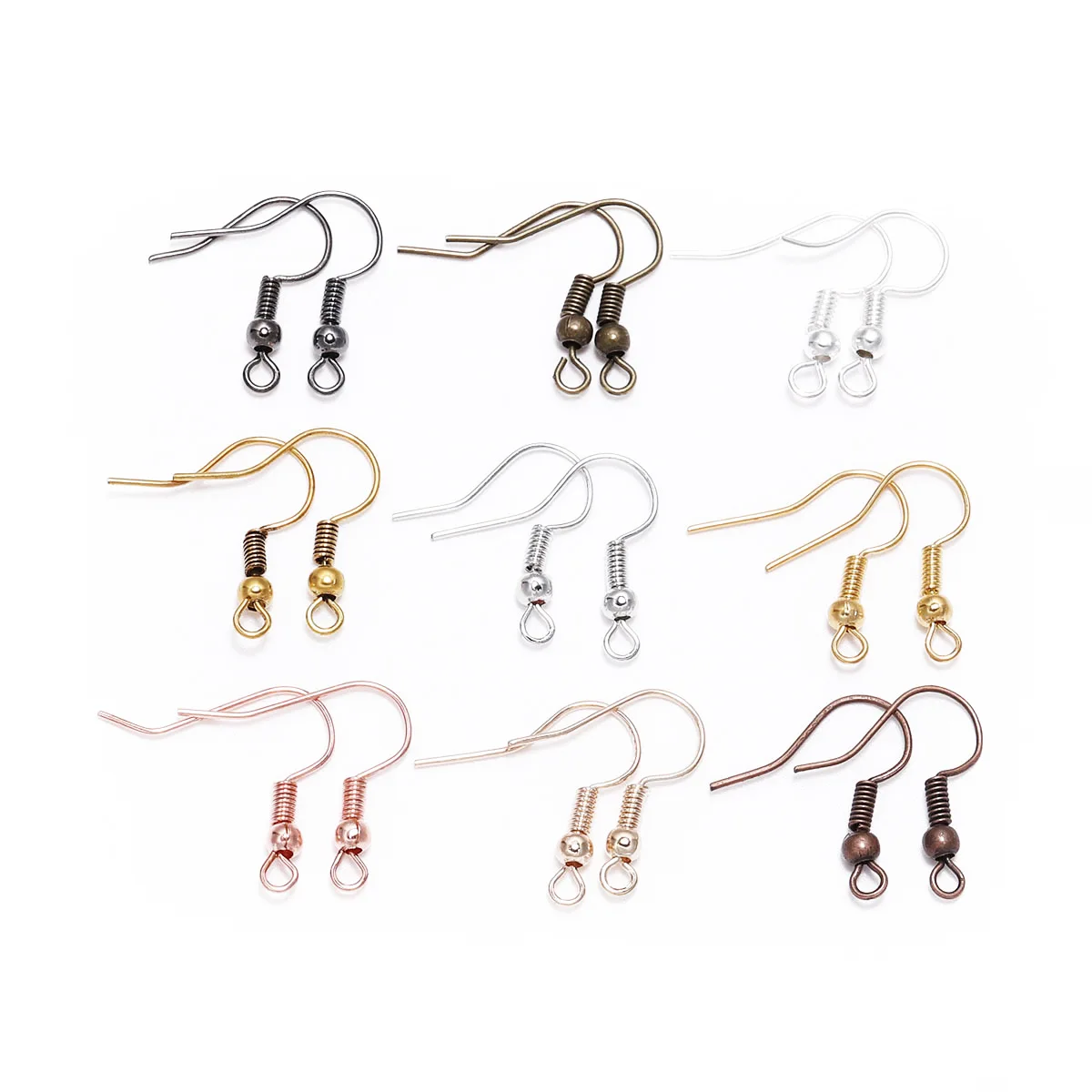 

50Pcs 18x20mm DIY Earrings Clasps Hooks Fittings Earring Findings Jewelry Making Accessories Iron Hook Earwire Jewelry