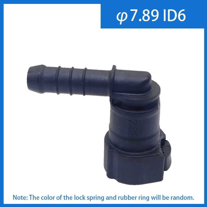 2pcs x 7.89 ID6 90&deg; Female Auto Car Fuel Line Hose Quick Release Connector Carburetor Part