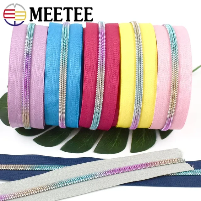 1/2/3Meters 5# Zippers For Sewing Suitcase Plastic Zipper Bag Decorative  Nylon Zip By The Meter Repair Kit DIY Garment Accessory - AliExpress
