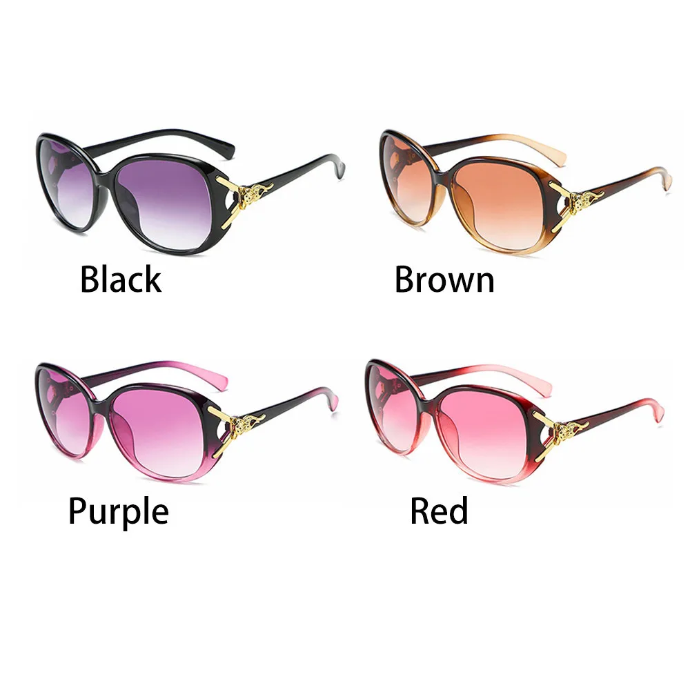Sunglasses Ladies Anti-Ultraviolet Jade Crystal Texture Sun Glasses Gradient Black Outdoor Sunglasses Oculos Sol_voghion.com