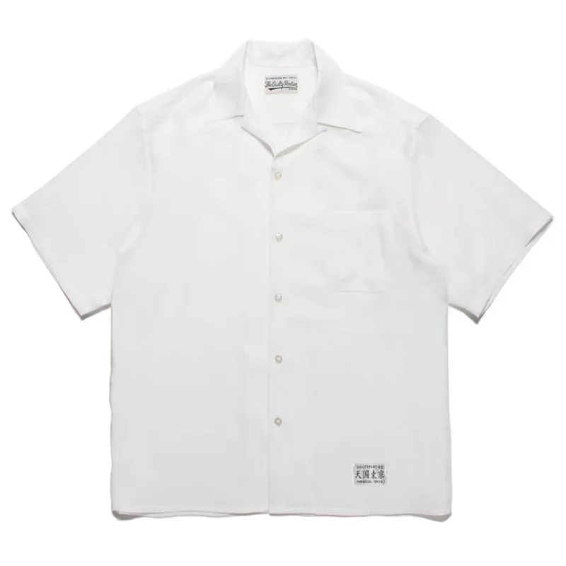 24ss Pure Colour Heaven Tokyo WACKO MARIA Short Sleeve Shirt Best Quality Summer Casual Mens Womens Hawaii Shirt Brand Tops 4