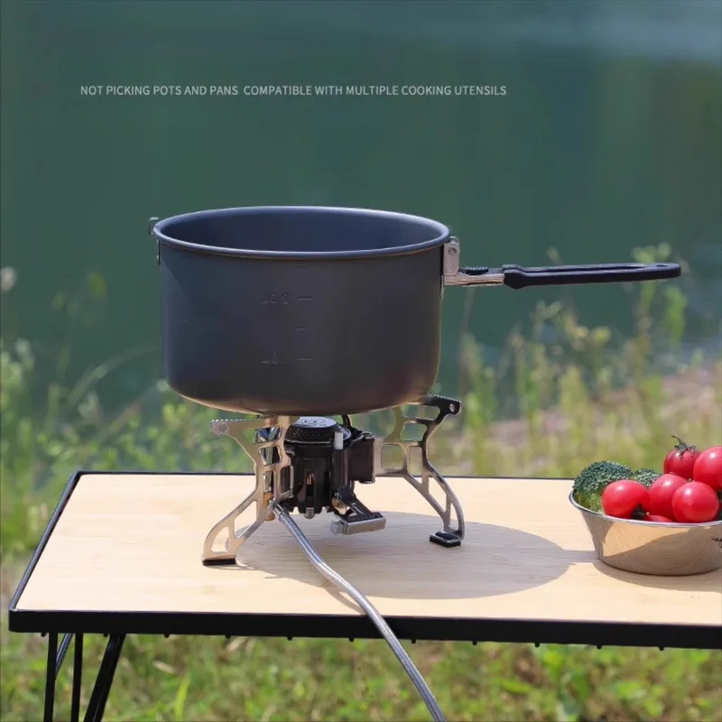 Bulin T4A Campingkocher mit Split Burn Design, zusammenklappbarer Outdoor-Gasherd für Rucksackreisen, Wandern, Picknick und Überleben – Detail 10