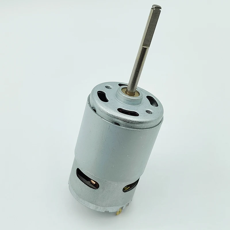 1pc 카본 브러쉬 775 모터 미니 42mm 롱 샤프트/D 샤프트 DC 12V 18V 24V 음소거 저속 대형 토크