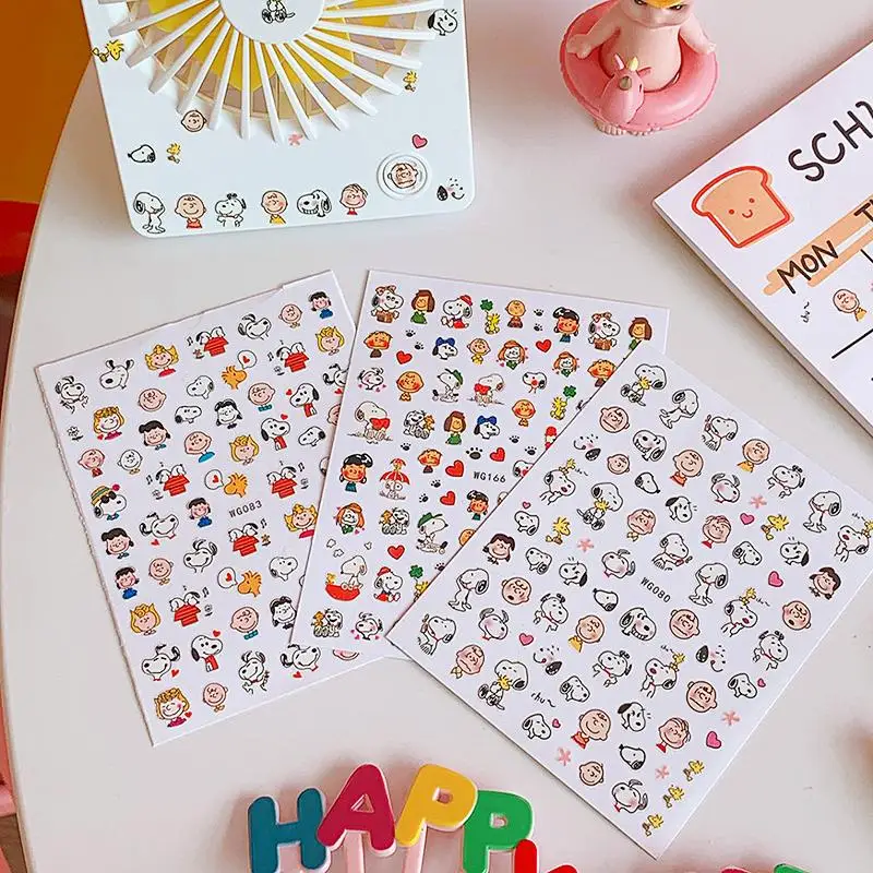 

1Pcs Anime Snoopy Kawaii Nail Stickers Diy Cartoon Ladies Self Adhesive Nails Art Patch Decoration Manicure Accessories Gift Toy