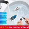 Mini RC Boat LED Handheld Remote Control Speedboat Inflatable Swimming Pool Bathing Toys Boys Girls Gift Two Player Water Game 2
