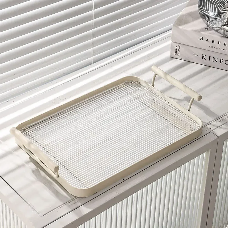 New Nordic style home acrylic tray creative plate, high-end and fashionable tea and dessert tray