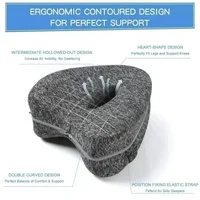Cotton memory foam leg pillow orthopedic pillow for sciatica relief back hip side sleeping pillow in pregnancy for bed and sofa 2