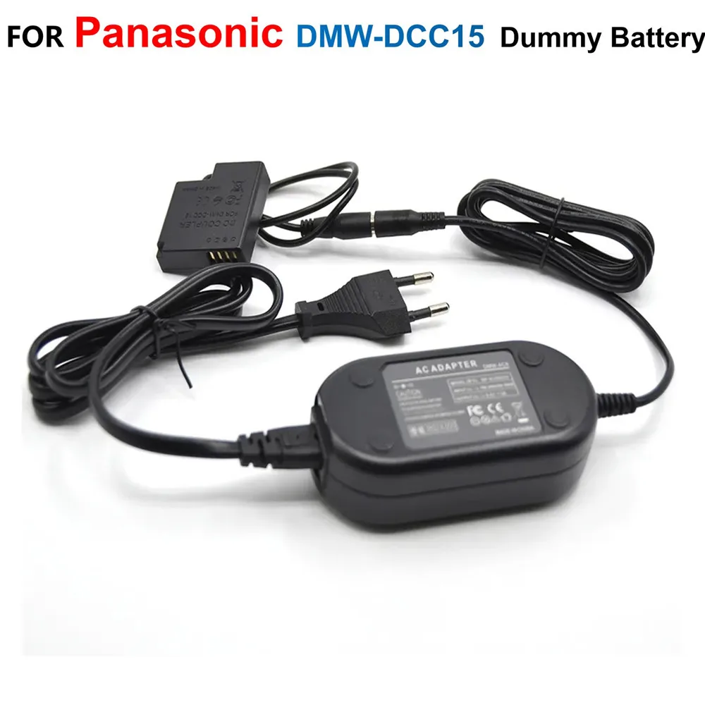 

DMW-DCC15 DC Coupler DMW-BLH7E DMW-BLH7PP BLH7E Dummy Battery+DMW-AC8 Power Charger For Panasonic DMC-GM1 GM5 GF7 GF8 LX10 LX15