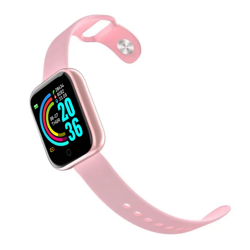 Smart Watch Fitness Tracker Bracelet Real Step Count Fashion Smart Sports Watch Fitness Tracker Android IOS Smart Bracelet Men's Waterproof