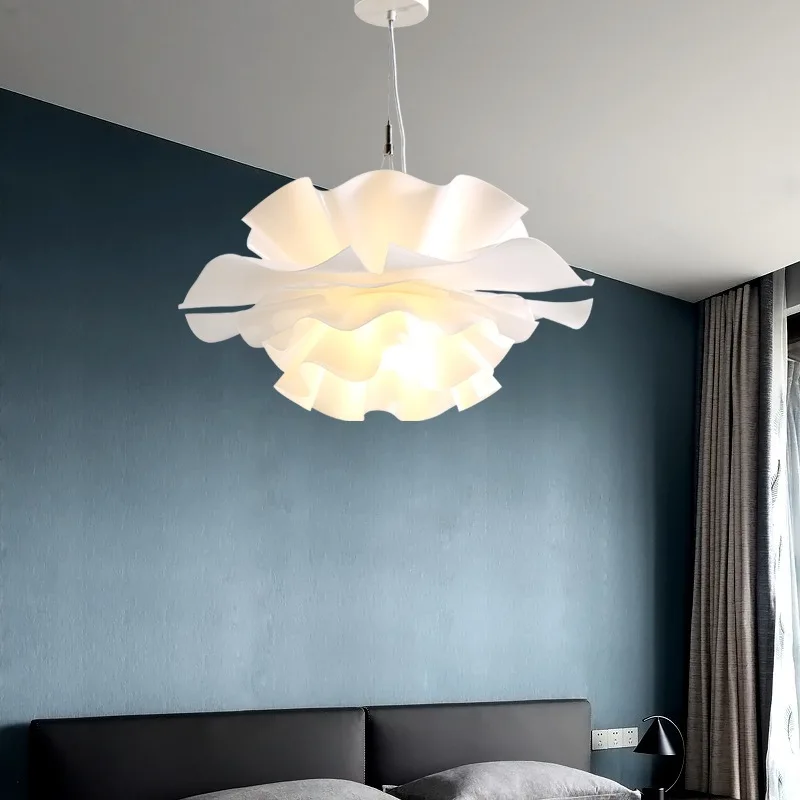 

Love Me Not Pendant Light design Flower white pendant light For Bedroom Nordic LED Part deco light living room Bar dining lamp