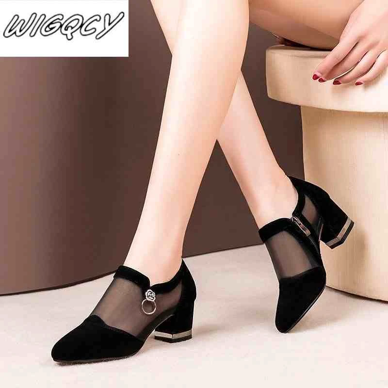 Zapatos de tacón alto para mujer de cremallera, calzado elegante, de vestir, temporada verano|Zapatos de tacón de mujer| - AliExpress