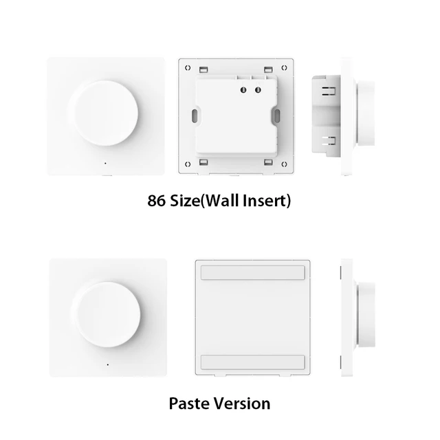 Yeelight Smart Dimming Switch Wireless Wall Switch Single Fire Line APP Light Remote Control For