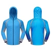 Sun Protection Quick Dry Mesh Cooling Casual Outdoor Performance Fishing Shirt Men Sports Long Sleeve Fishing Clothes
