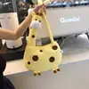 Cartoon Giraffe Crossbody Bag Girl Portable Pouch With Zipper CuteGiraffe Shape Plush Bag Animal Plush Shoulder Bag 2