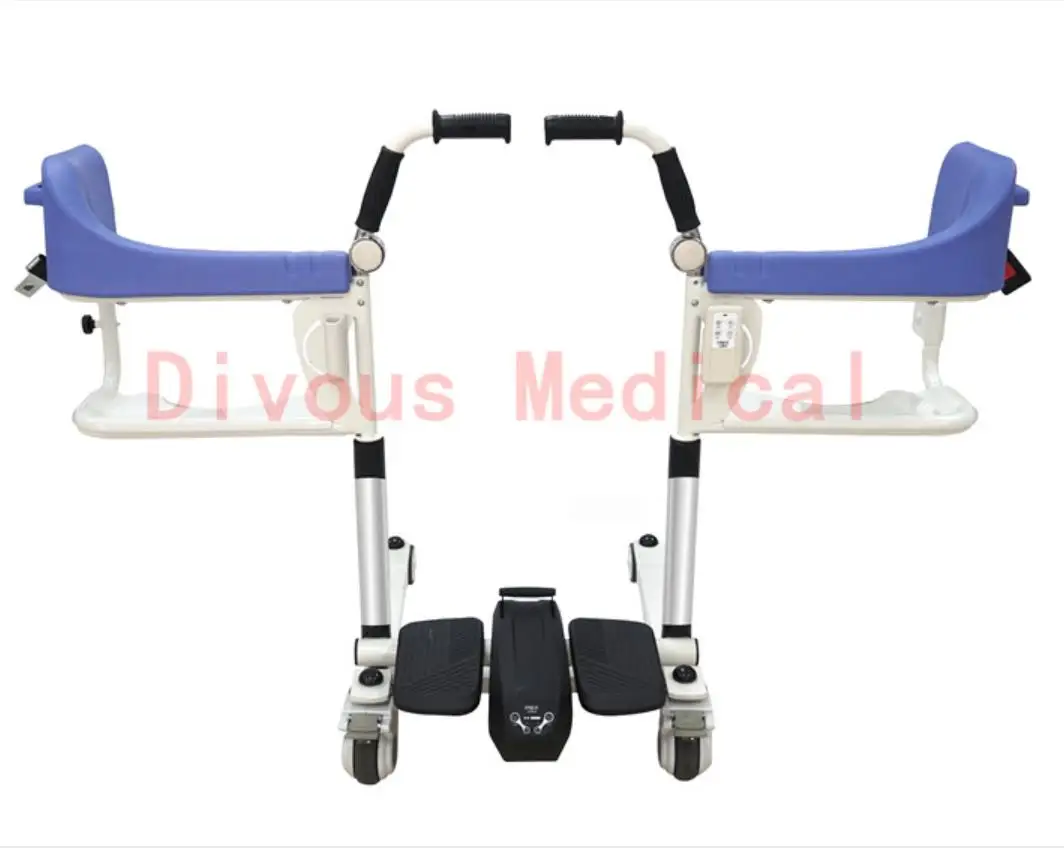 Free Shipping electric lift elderly care bath chair bathroom transfer wheelchair 4