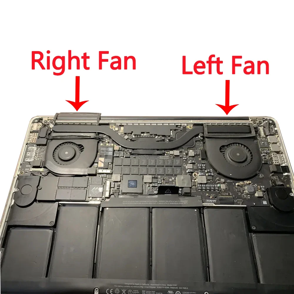 MacBook Pro Retina 15 A1398 쿨러 용 기존 노트북 CPU 냉각 팬 2012 2013 2014 2015 년