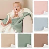 Soft Muslin Cotton Baby Blanket Double Layer Breathable and Lightweight Blanket Cozy Warm for Newborn Baby Boys Girls 1