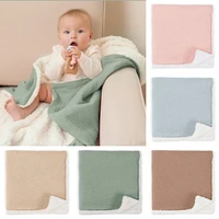 Soft Muslin Cotton Baby Blanket Double Layer Breathable and Lightweight Blanket Cozy Warm for Newborn Baby Boys Girls 1