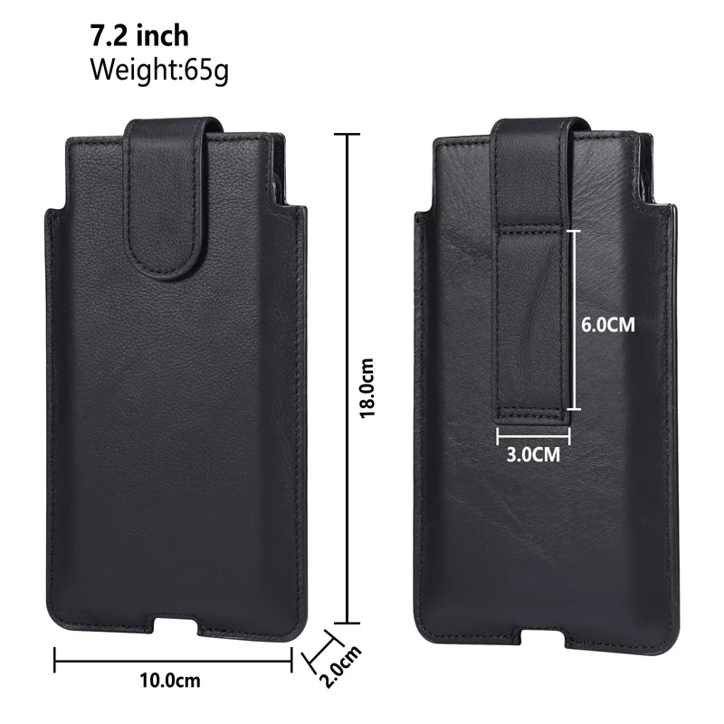 Genuine Leather Phone Holster Waist Bag