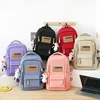 5-piece Free Pendants Large Capacity Backpack School Students College Style Korean Version Multi Piece Set Trendy Street Style 3