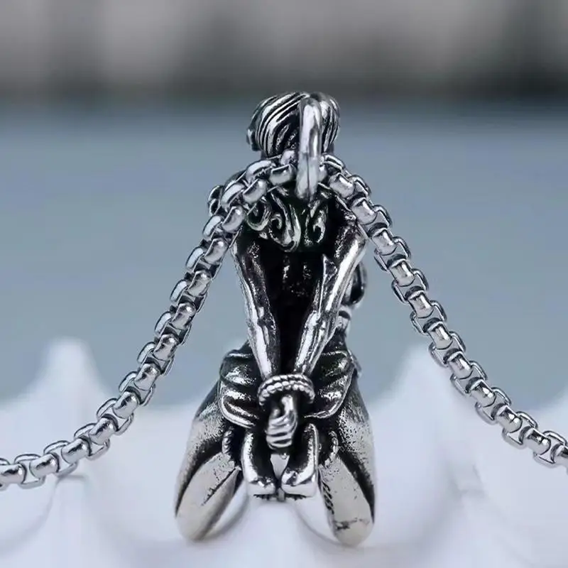 Suffering Goddess Necklace Bound Suffering Statement Necklace Religious Jewelry Retro Goddess Amulet Pendant Necklace Symbol 4