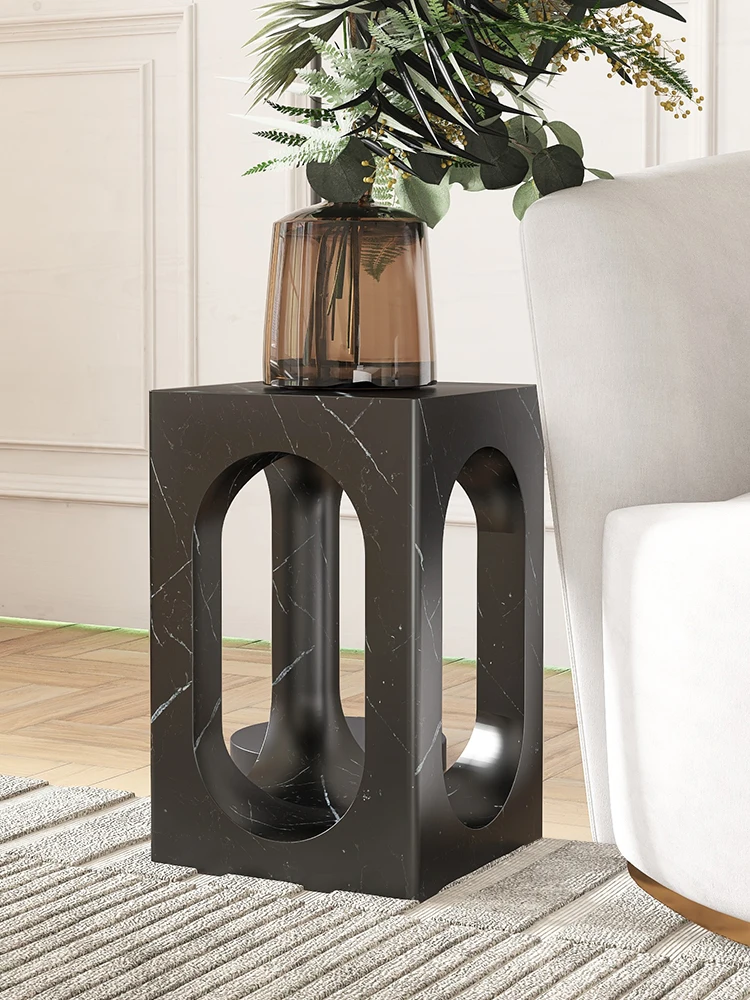 

Light luxury side table, Nordic living room sofa corner table, modern imitation marble coffee table, leisure table, mini square