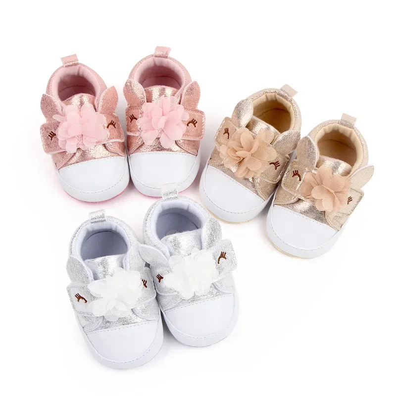 Infant Toddler Babies Boys Girls Shoes For Newborn Soft Sole Canvas Solid Footwear Crib Moccasins Letter Print Anti-Slip Shoes 2