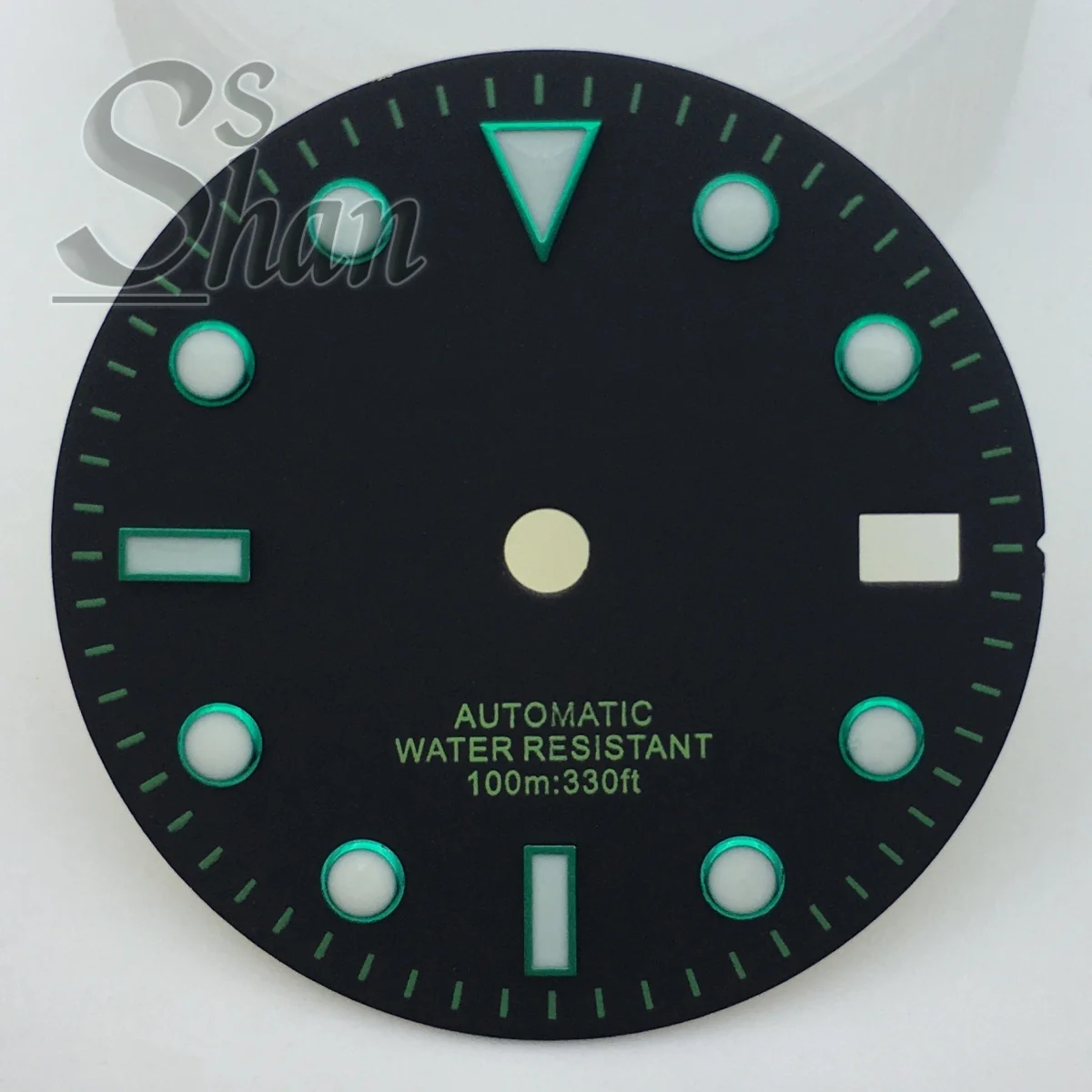 Black Dial with Multicolor Index Sides and Green Luminous Feature - 29MM