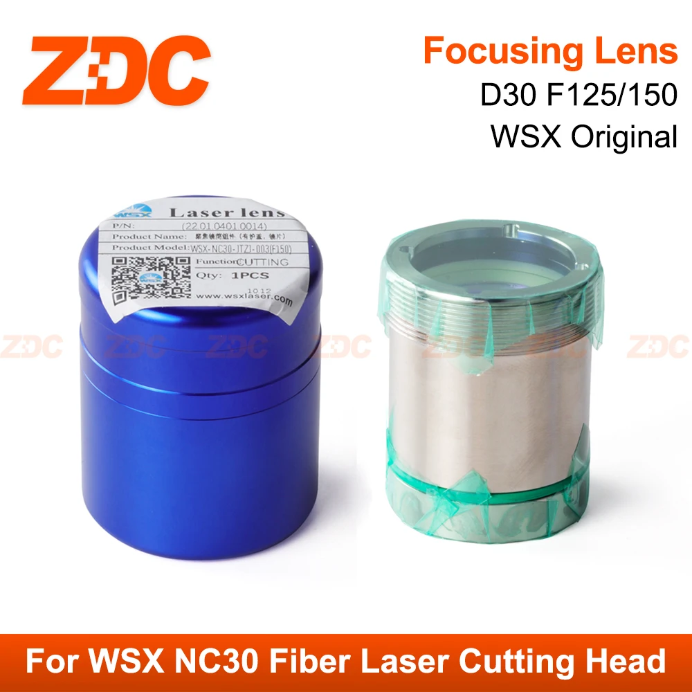 ZDC WSX Original Collimator Focusing Lens D30 F100/125/150mm Laser