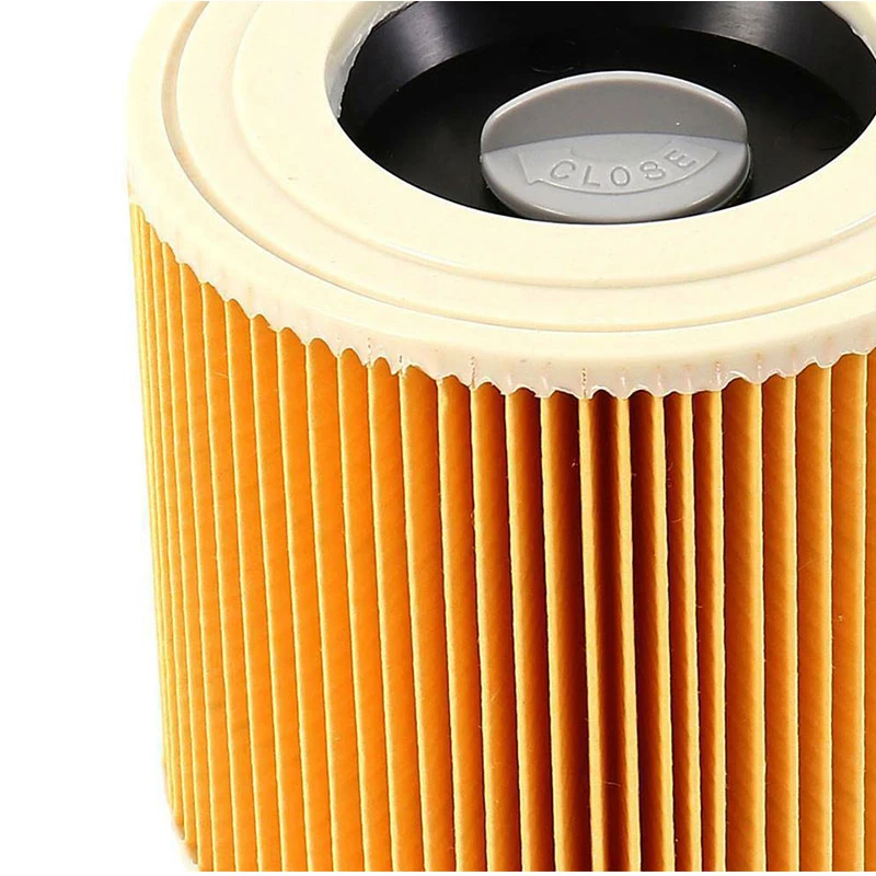  Filtro de cartucho AD. Compatible con aspiradora Karcher WD3  Premium WD2 WD3 WD1 MV3 MV2 WD 3 P Kit de extensión contra polvo fino  (color amarillo claro) : Hogar y Cocina