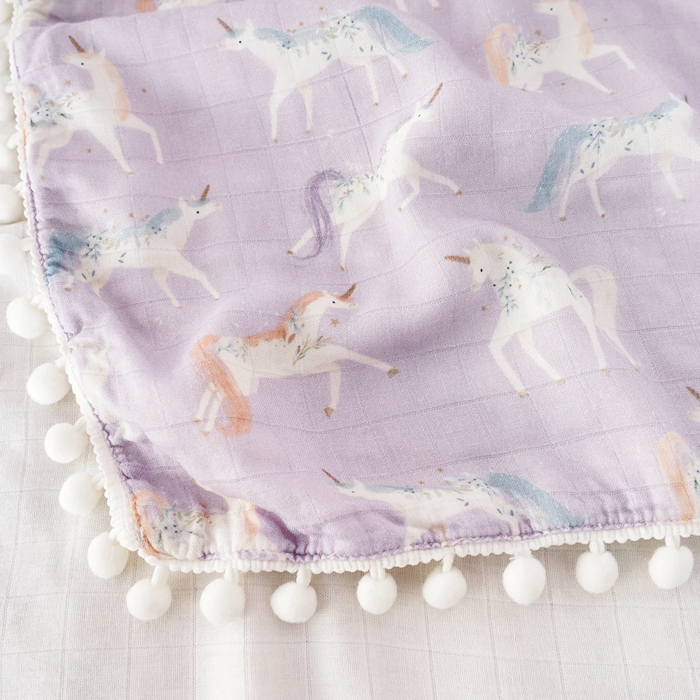 Kangobaby #My Soft Life#  New Arrival Baby Muslin Swaddle Blanket Breathable Newborn Bath Towel Infant Quilt 110x120cm 5