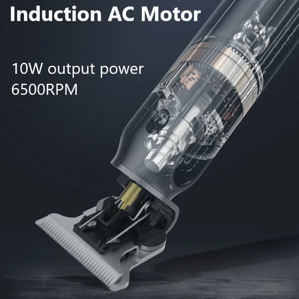 Kemei Hair Liners Clippers Men Beard Trimmer Zero Gapped T-Blade Hair Cutting Machine Cordless Professional Barber Edgers Cutter 4