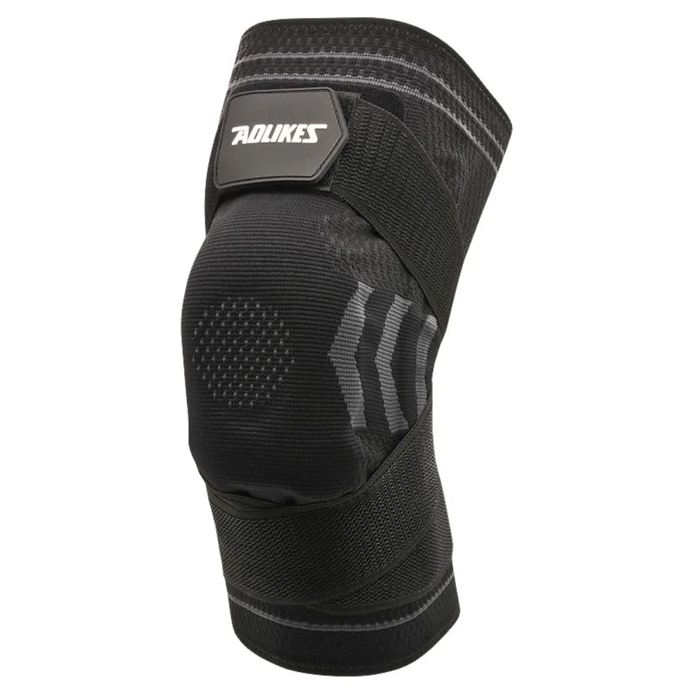 Basketball Knee Brace with Silicone Straps  Spring Support Running Cycling  Outdoor Sports Breathable Knee Protection Sleeves view 6