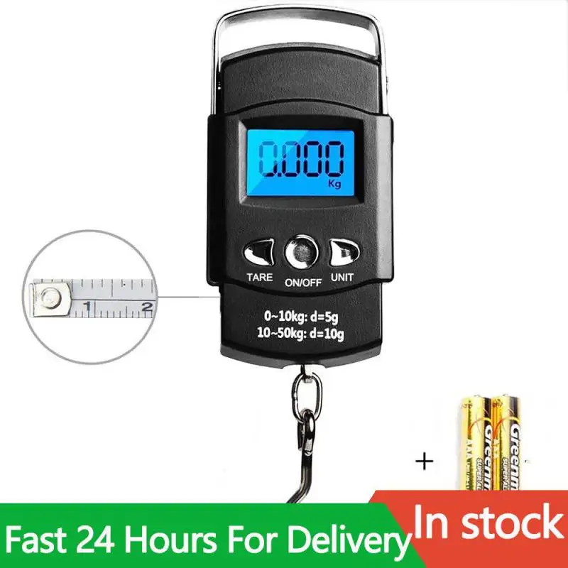 Portable Digital Scale Lcd Display Suitcase Travel Handheld Weighing Hanging Scale For Fishing Accessories Electronic Balance
