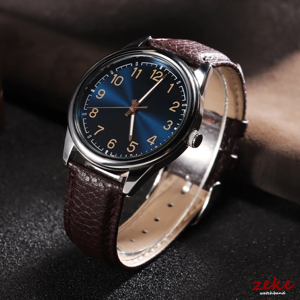 Premium Genuine Leather Watch Strap with Stainless Steel Pin Buckle - Slim Unisex Wrist Accessory