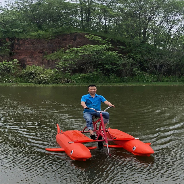 

yoursJoys water pedal bike Inflatable PVC Pontoons Water Bicycle Sea Bike Water Bikes Prices Pedal Boats Waterbike 2022