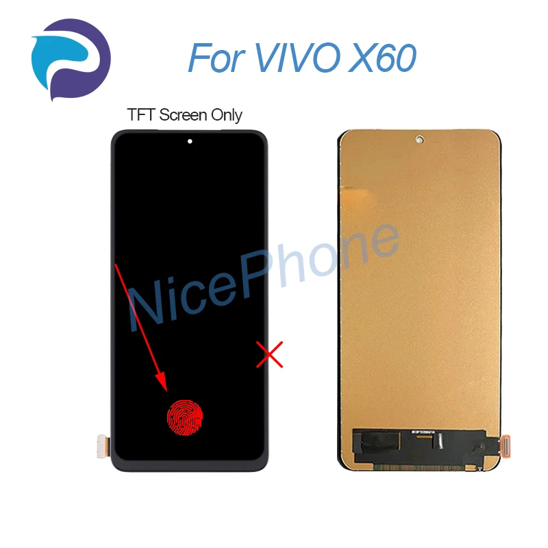 VIVO X60 LCD 스크린 및 터치 디지타이저 디스플레이, VIVO X60 LCD 스크린 디스플레이, 2340*1080 V2045