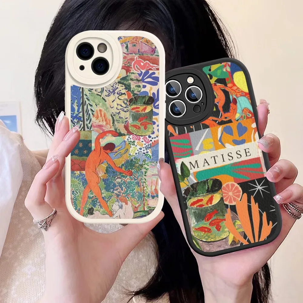 

Henri Matisse Painting Art Phone Case Hard Leather For iPhone 14 13 12 Mini 11 14 Pro Max Xs X Xr 7 8 Plus Fundas