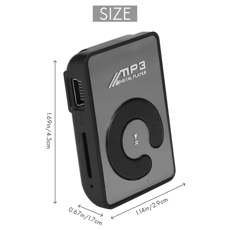 Compact Bluetooth MP3 Player with E-Book and FM Radio Support