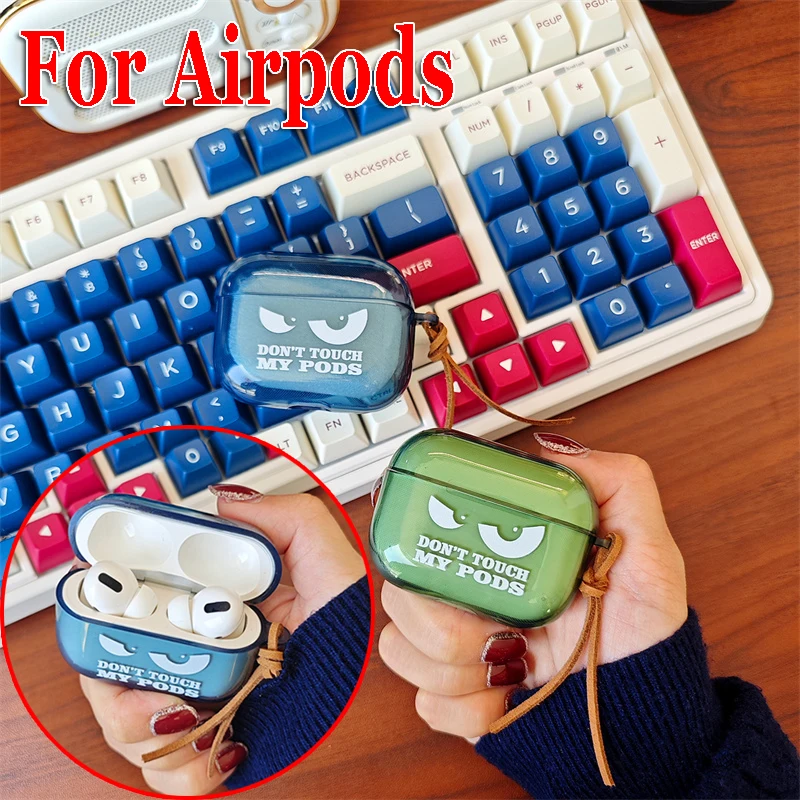 Cover Creativa Di Moda Per Custodia Airpods Per Airpods 2 Pro 2 Custodia Airpod Skin Charging Box Sleeve Airpods 3 Gen Cover Dont Touch