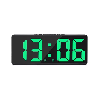 크리에이티브 숫자 시계 컬러 야간 조명 온도 달력 알람 시계, LED 대형 전자 시계, 백라이트 홈 장식