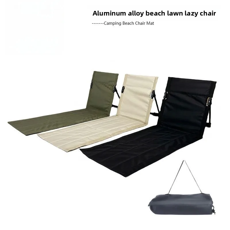 Chaise de plage pliante avec dossier léger pour jardin parc pelouse pique-nique extérieur