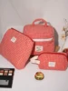Plaid Makeup Bag Large Capacity Portable Cosmetic Bag For Women Girls Skincare Toiletry Bag Multifunctional Cute Wallet Pouch 1