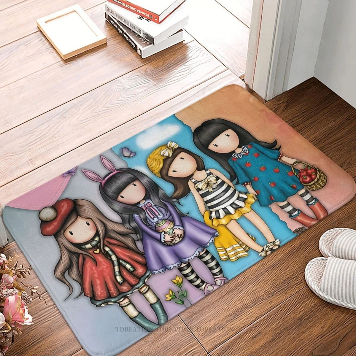 Santoro Gorjuss Manga Cute Girl Camera Da Letto Mat Dolls Style Zerbino Cucina Tappeto Balcone Tappeto Home Decor