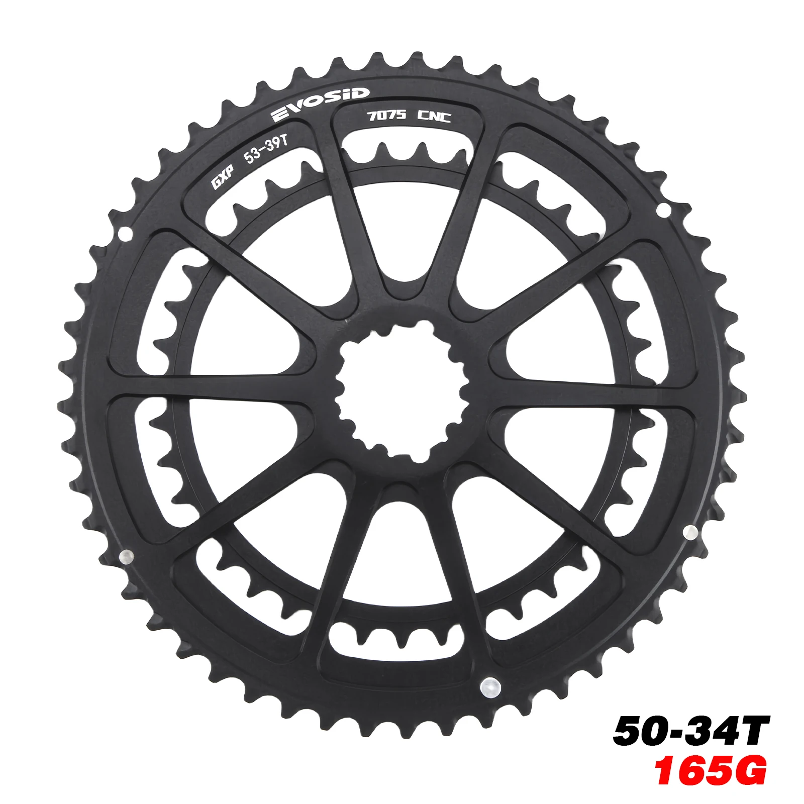 EVOSID Road Bike Chainring Double Speed 50-34T 52-36T 53-39T