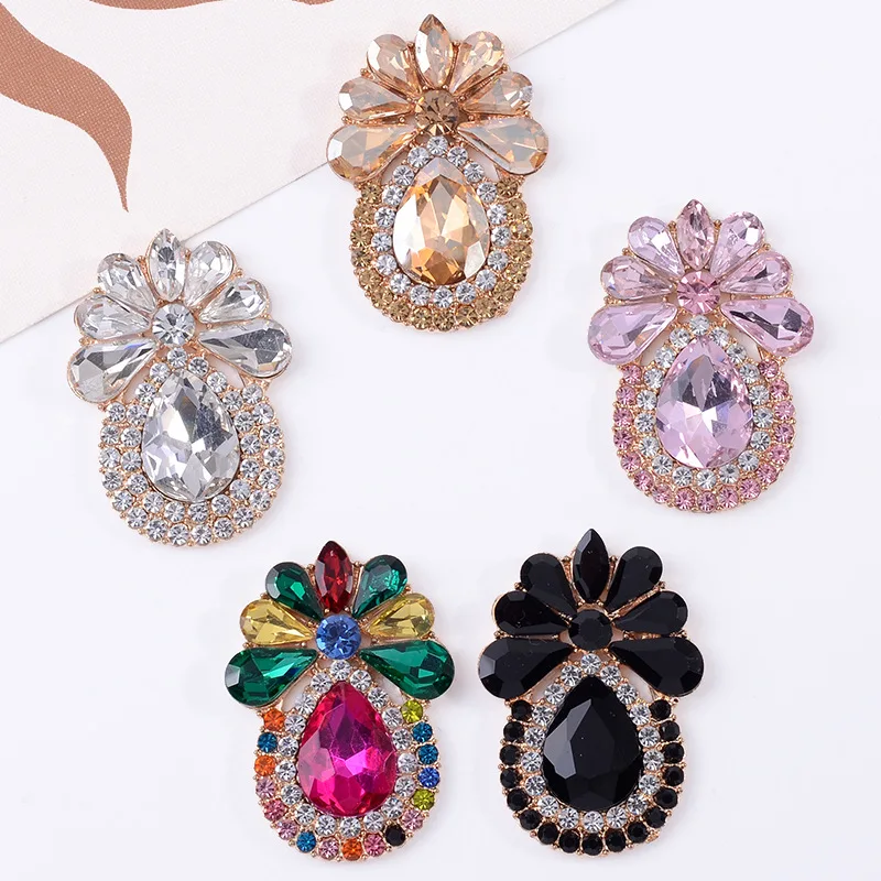 

Free Shipping 20pcs/lot Flat Back Rhinestone Button For Hair Flower Wedding Invitation DIY Flower Centerpiece LZY096