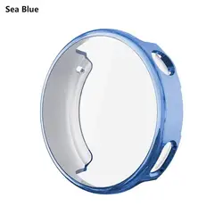Soft TPU Protective Case for Smartwatch - Full Coverage Shell for 41mm Watches (Sea Blue)