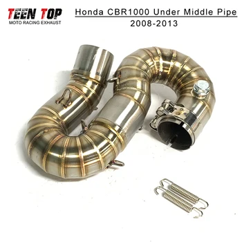 Motorcycle Exhaust Stainless Steel Under Middle Pipe Escape Exhaust System For Honda CBR1000 2008-2013 Silencieux Moto Tube